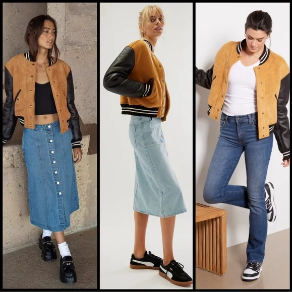 NWT Free People Blank NYC Booksmart Bomber Jacket